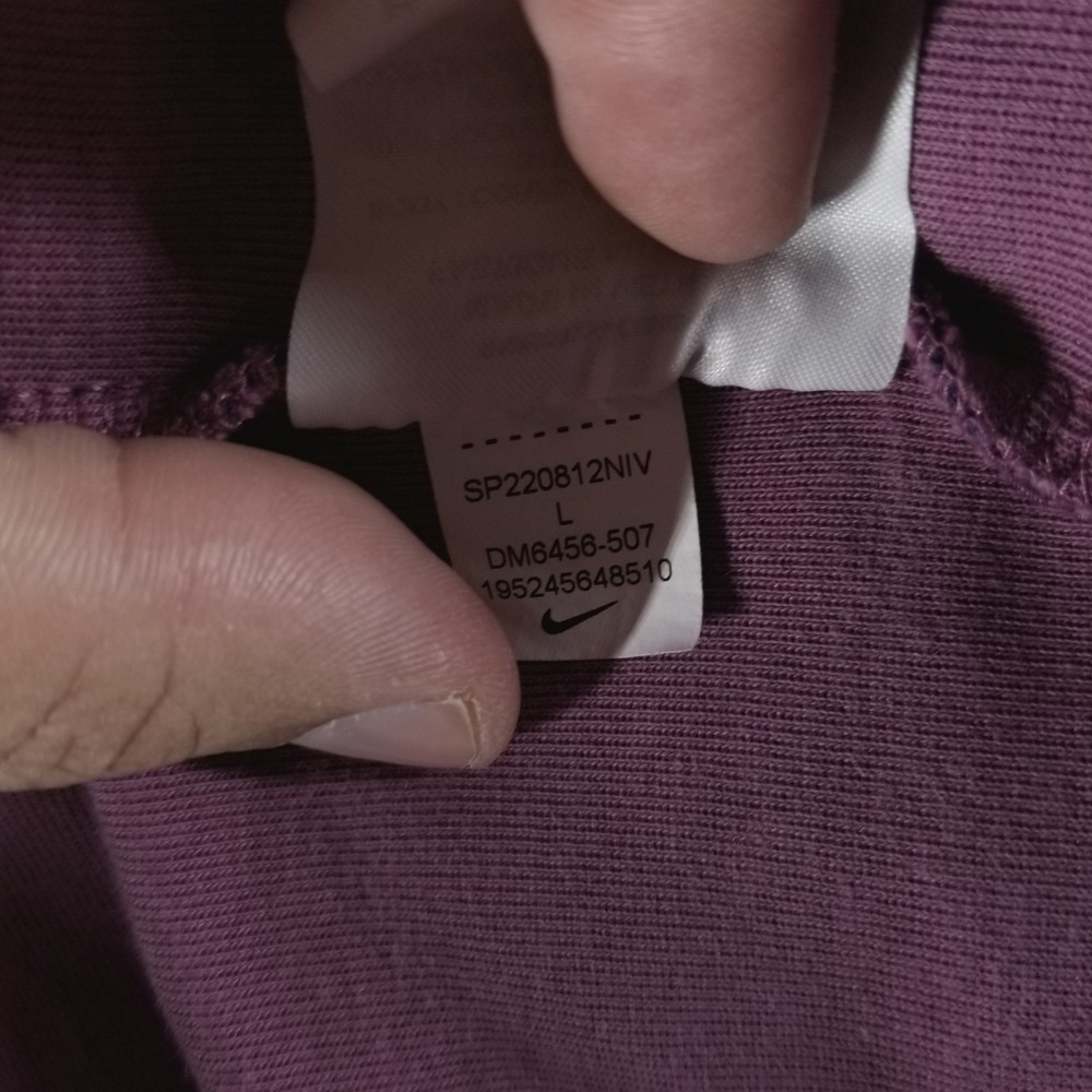 Nike Jacket Mens L Purple Tech Fleece Windrunner Full Zip Hooded‎ Zip Pockets - Picture 6 of 9